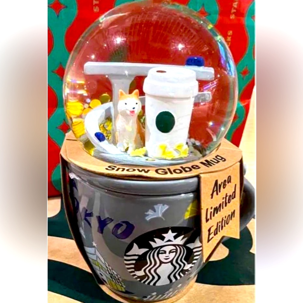 Starbucks Snow Globe MUG NWT Only Sold in Tokyo